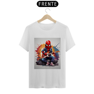 Nome do produtoCamiseta Homem Aranha Guitarrista Premium