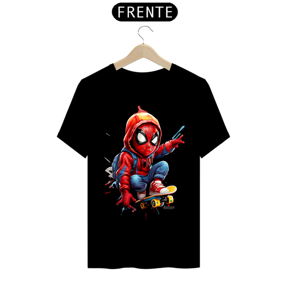 Camiseta Premium Homem Aranha Skatista