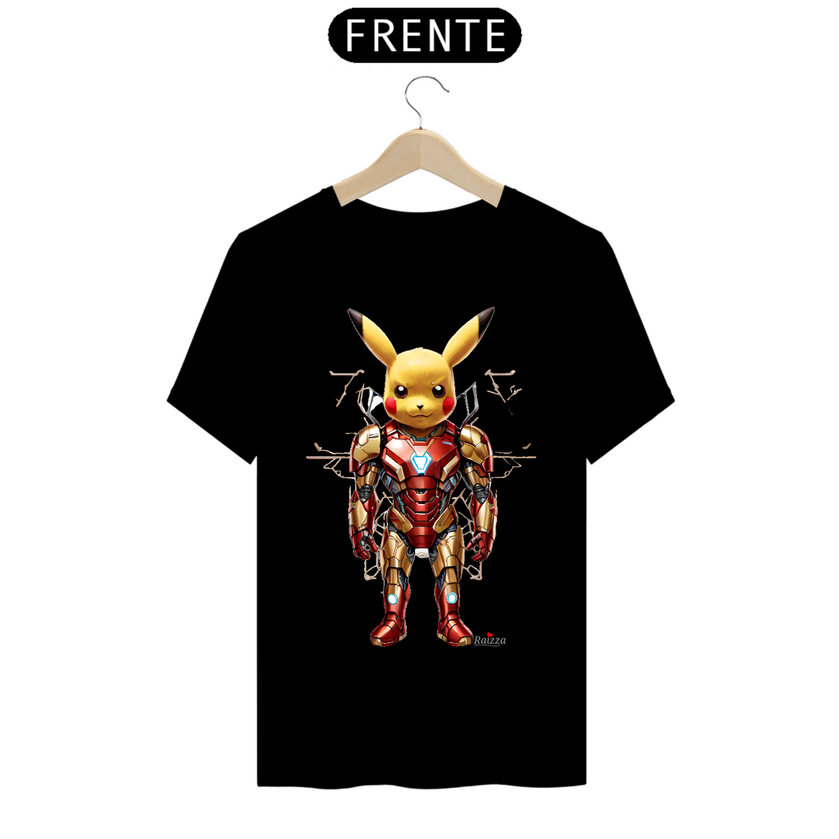 Nome do produto: Camiseta Premium Pikachu de Ferro