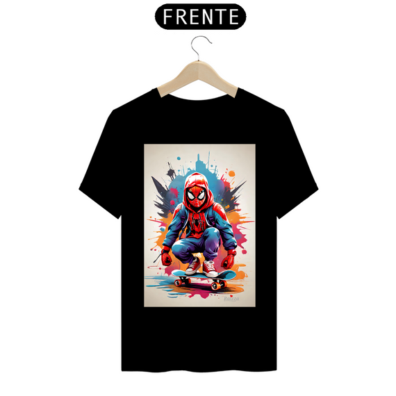 Camiseta Premium Homem Aranha Skatista