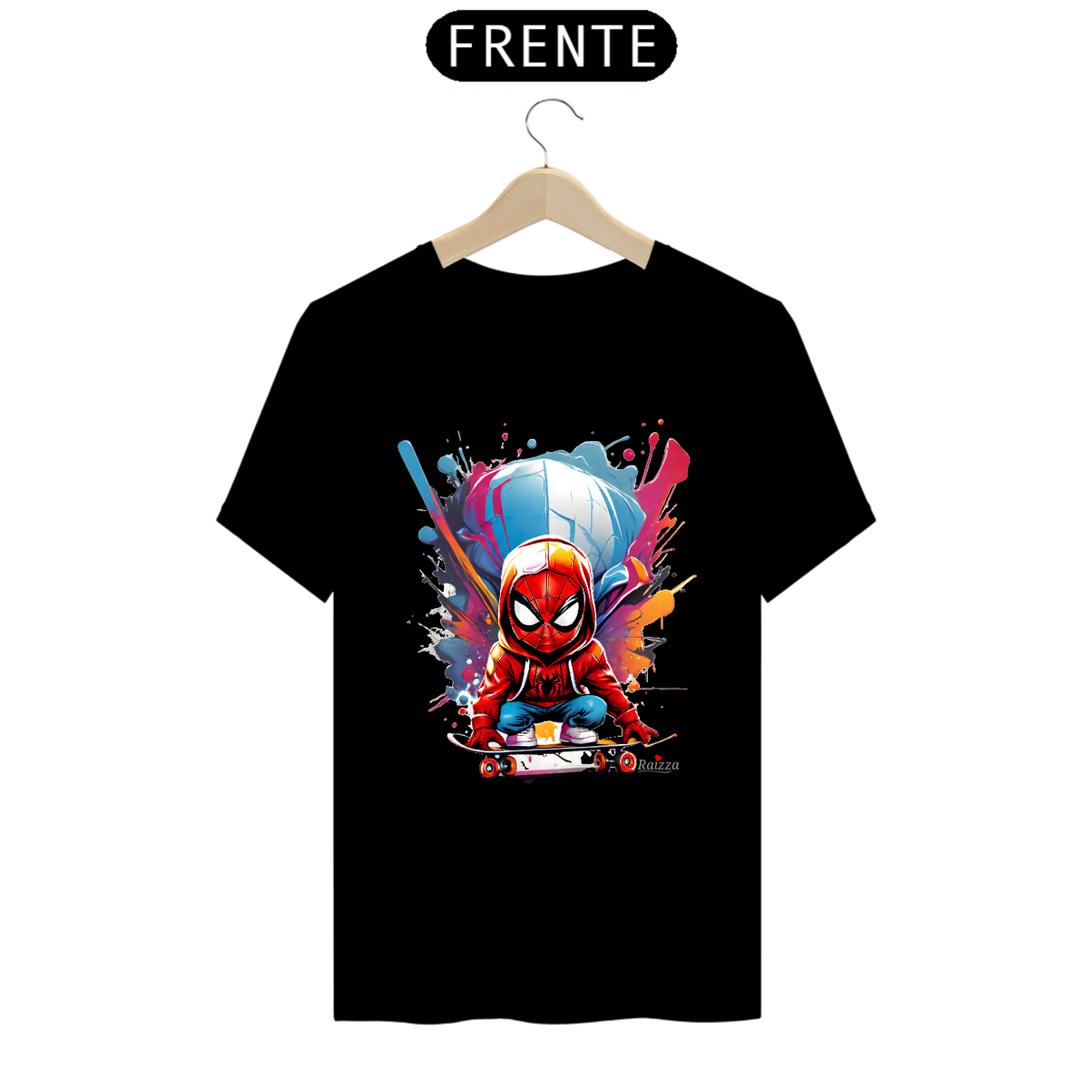 Nome do produto: Camiseta Premium Homem Aranha Skatista