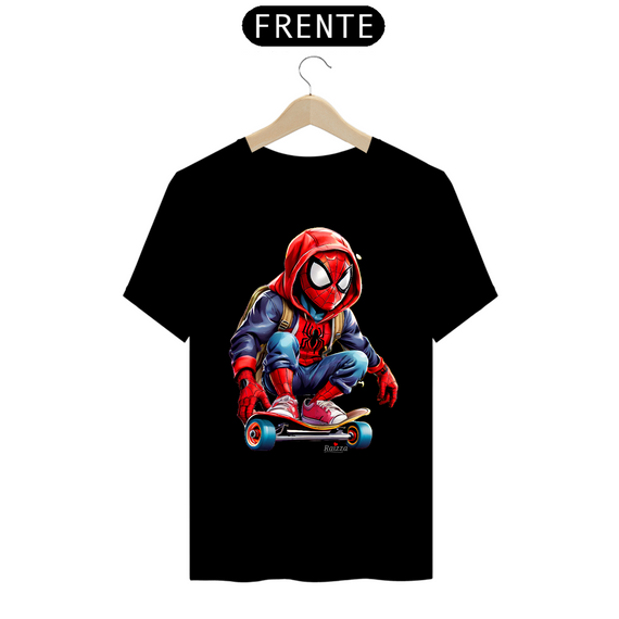 Camiseta Premium Homem Aranha Skatista