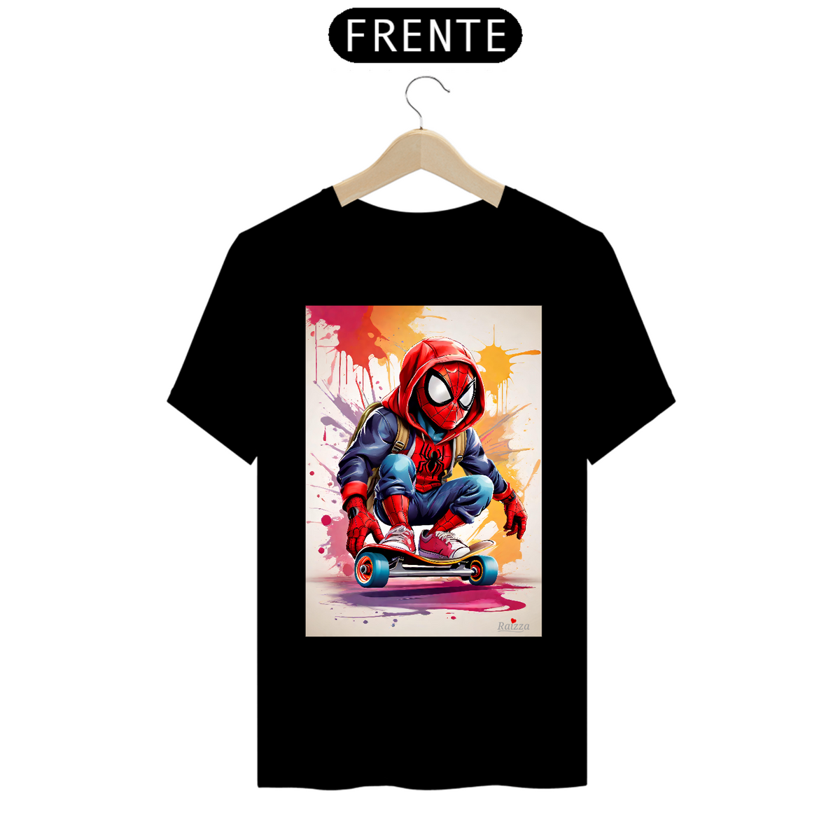 Nome do produto: Camiseta Premium Homem Aranha Skatista