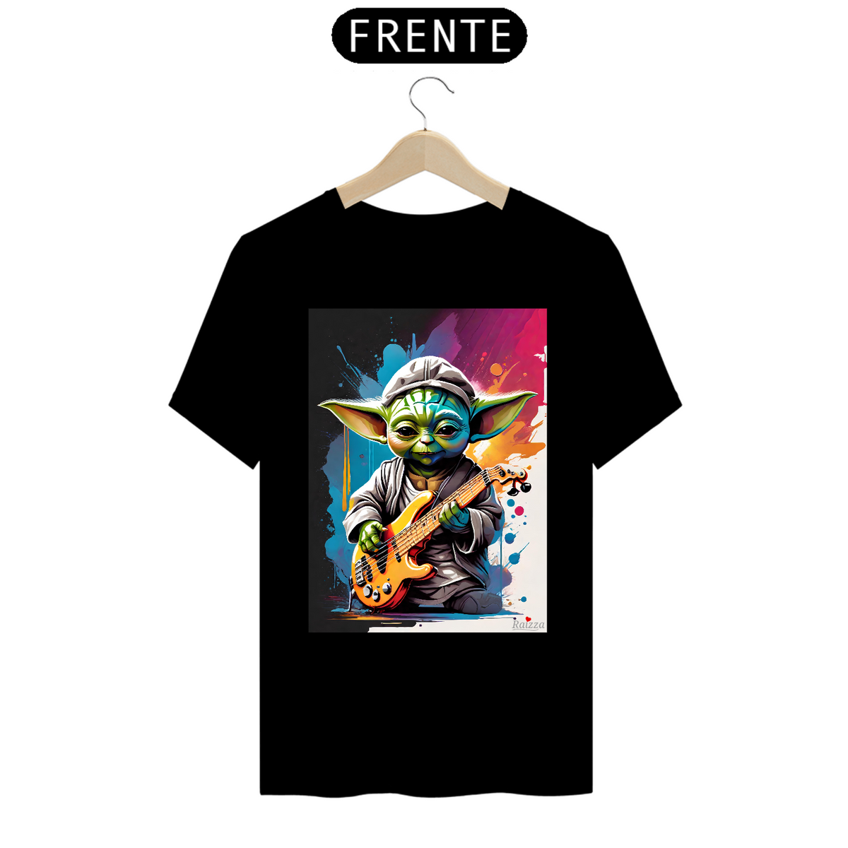 Nome do produto: Camiseta Premium Baby Yoda Baixista