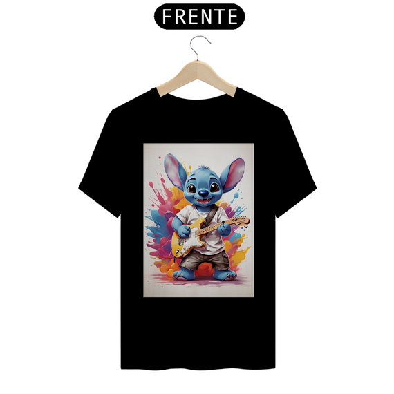 Camiseta Premium Stitch Guitarrista