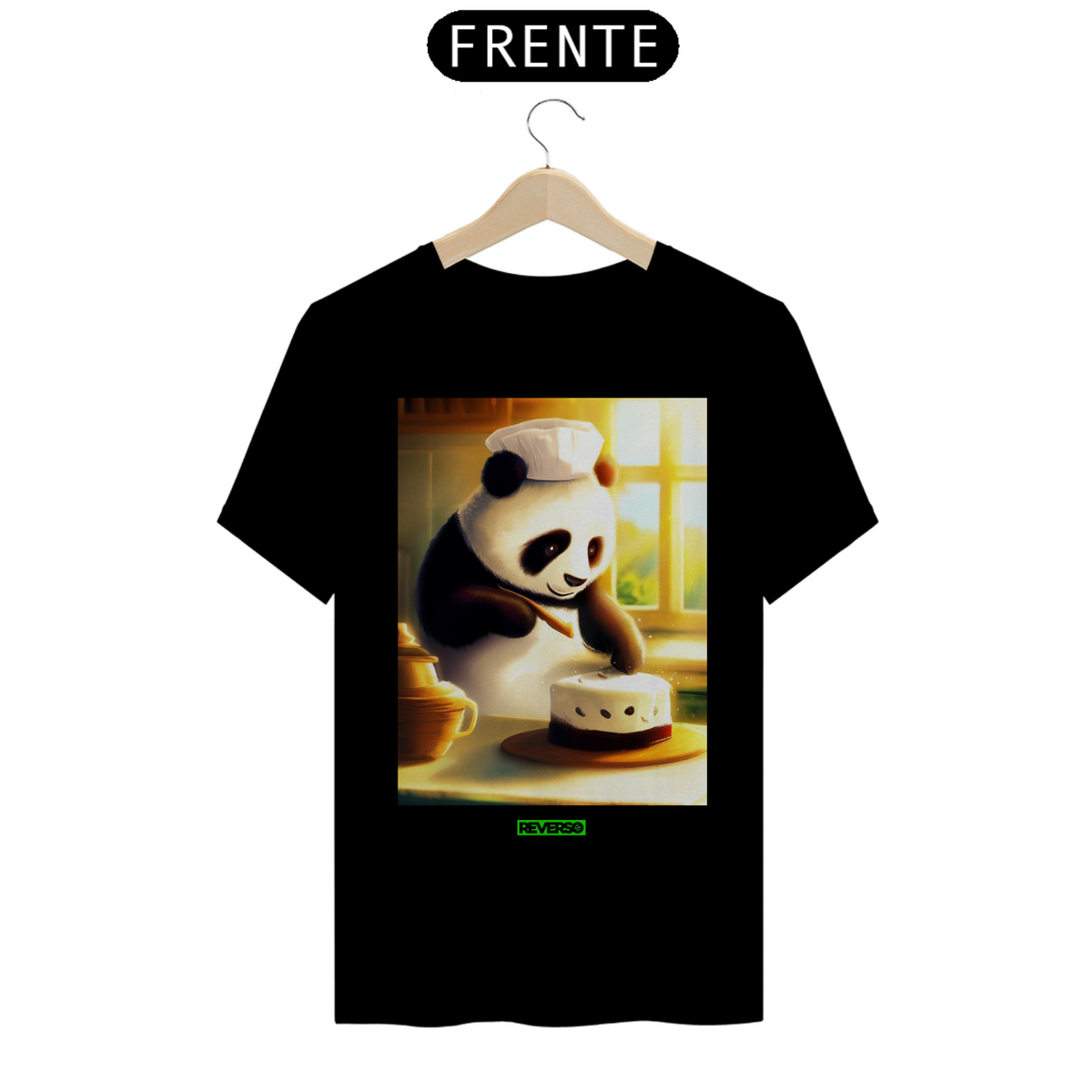 Nome do produto: Camiseta Panda Confeiteiro