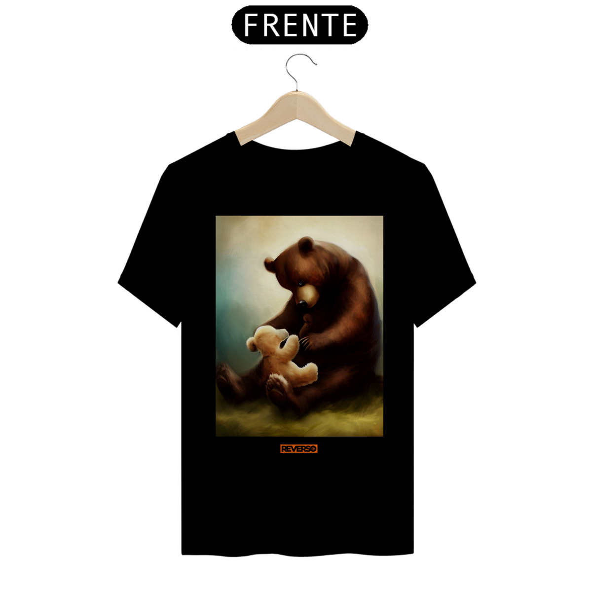 Nome do produto: Camiseta Urso Com Pelúcia