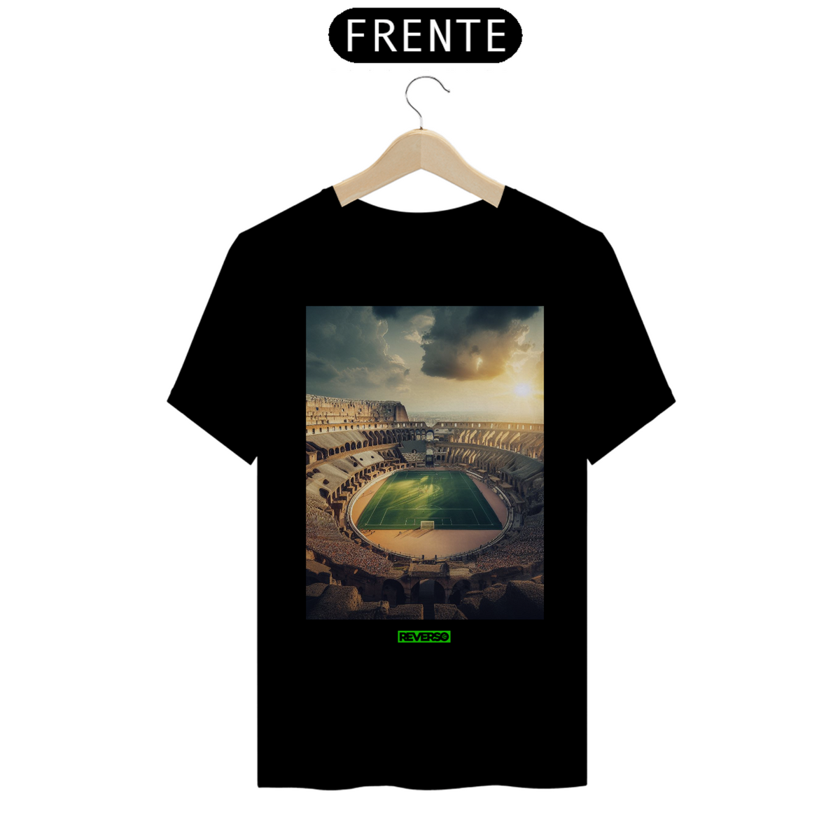 Nome do produto: Camiseta Coliseu de Roma do Futebol
