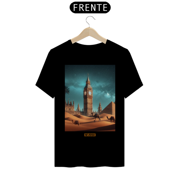 Camiseta Big Ben no Deserto