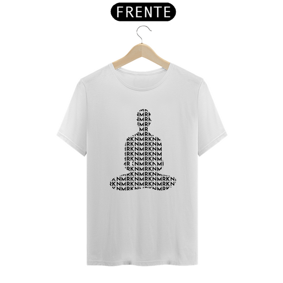 Camiseta Medita NMRK - Branca|Cinza