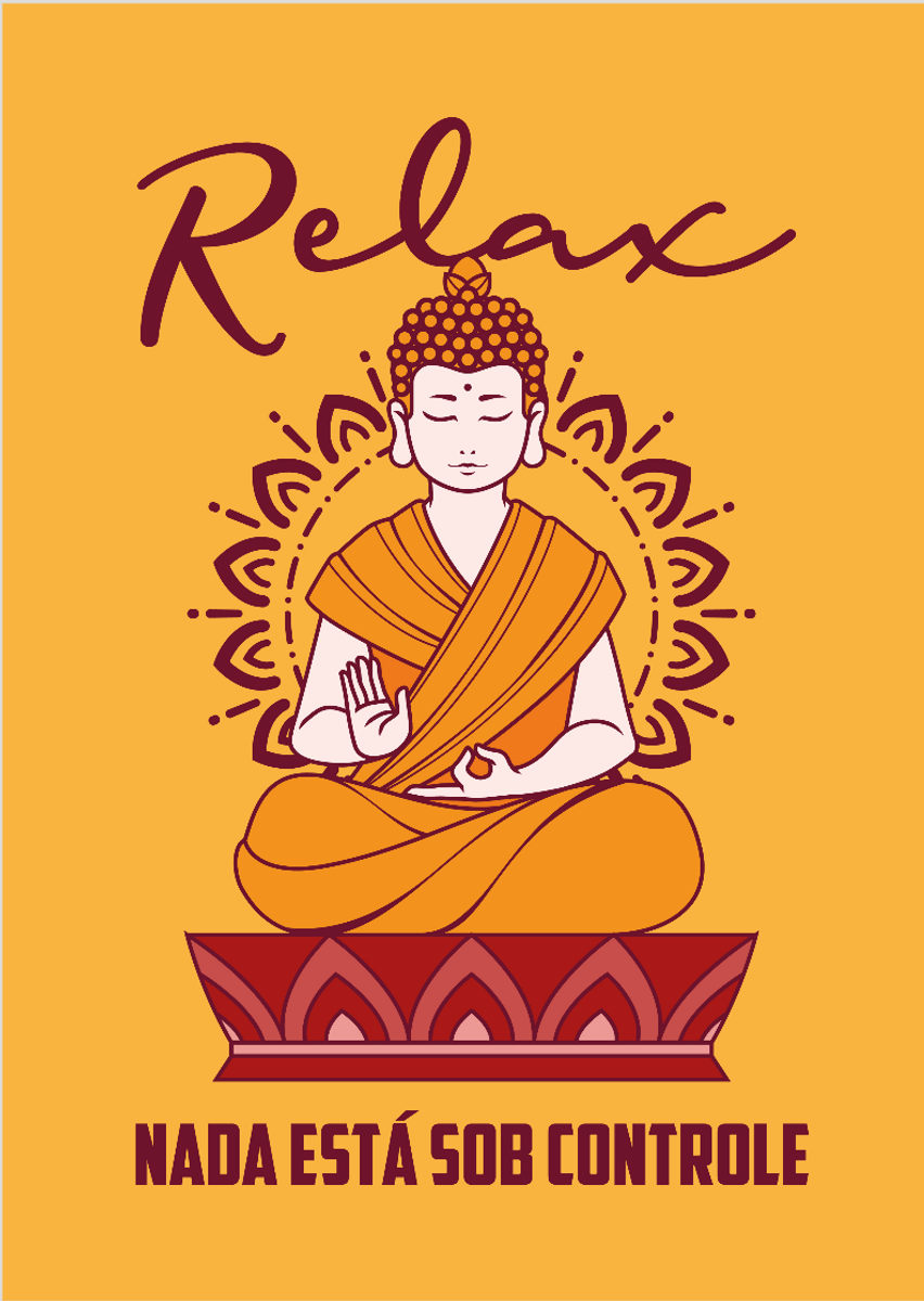 Nome do produto: Poster Relax Buda