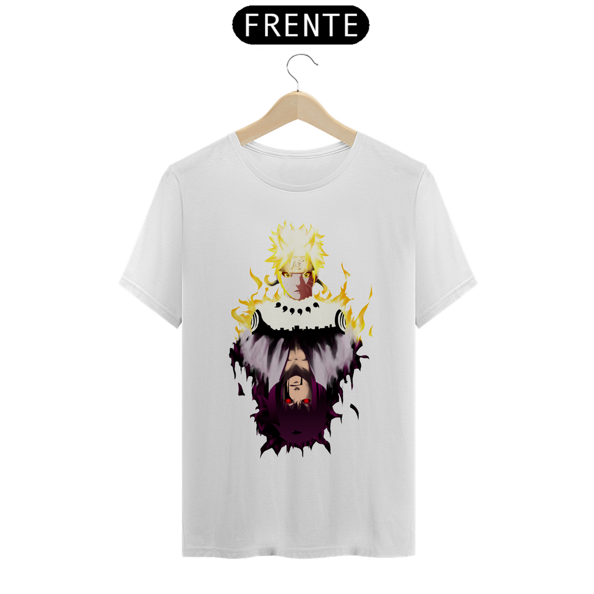 Nome do produto: Camiseta Naruto x Sasuke