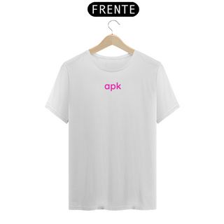 Camiseta APK Co.: Logo Rosa