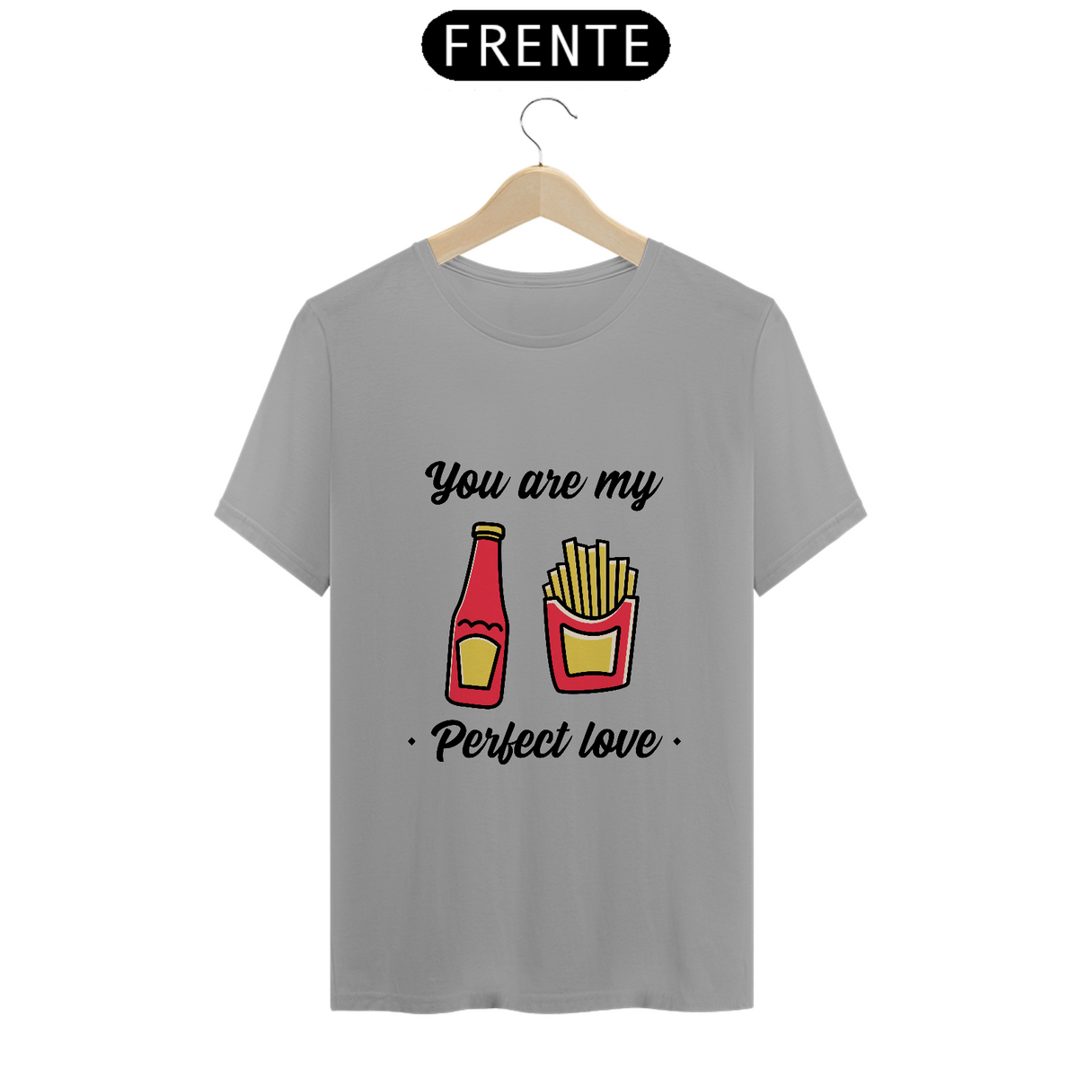 Nome do produto: Camiseta batata e ketchup