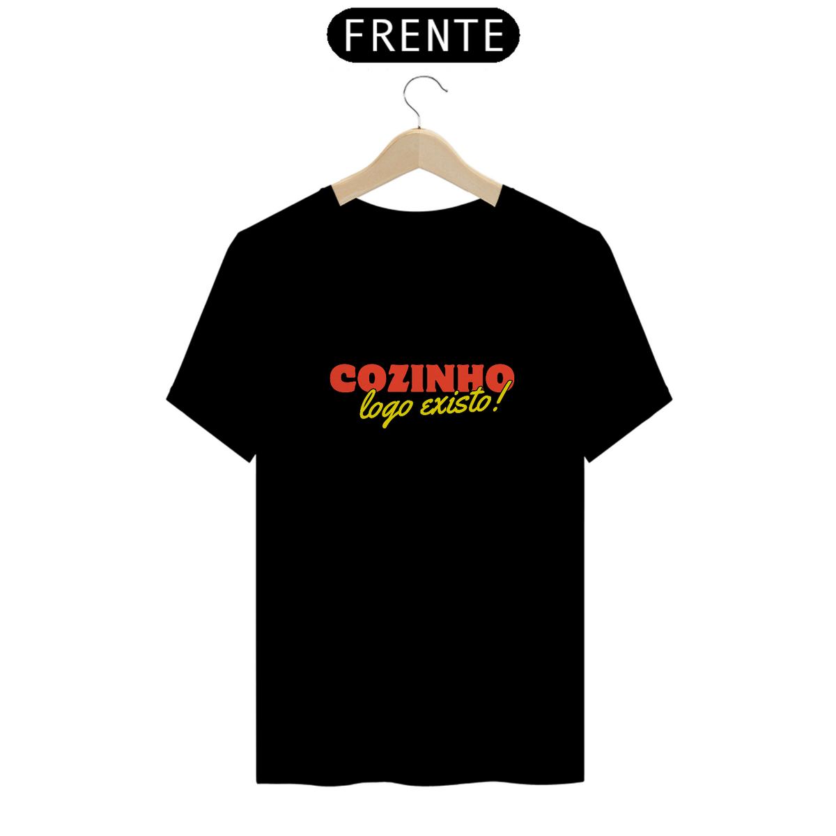 Nome do produto: Camiseta Cozinho Logo Existo