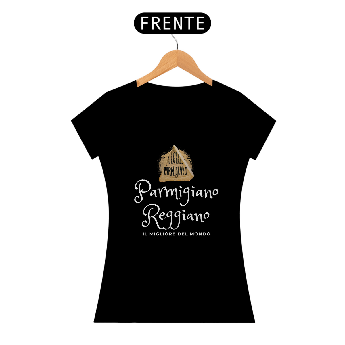 Nome do produto: Camiseta Baby long Prime Parmigiano Reggiano (preta)