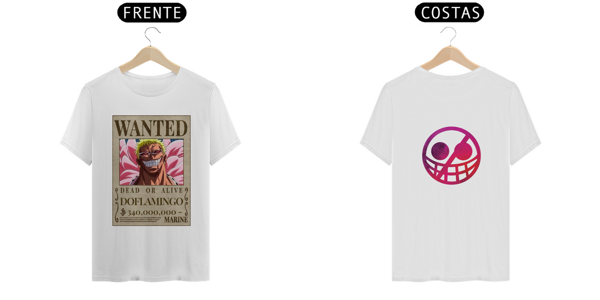 Nome do produto: Camiseta Doflamingo - One Piece