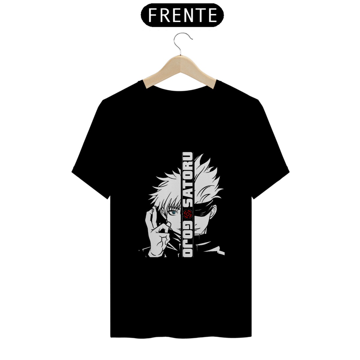 Nome do produto: Camiseta Satoru Gojo - Jujutsu Kaisen (frente)