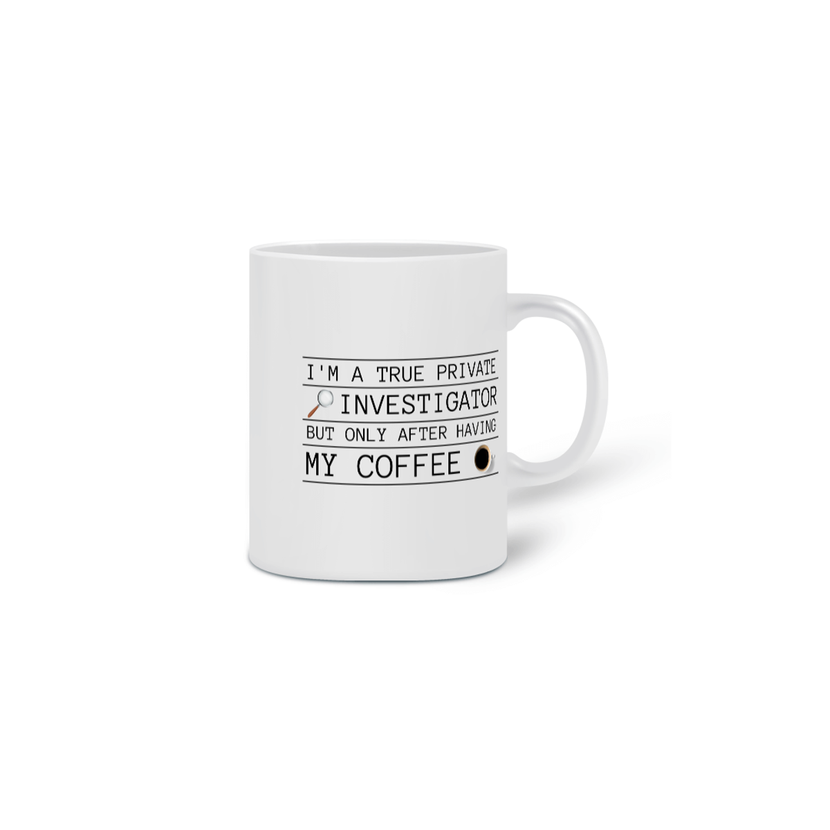 Nome do produto: Caneca distintivo eu sou investigador