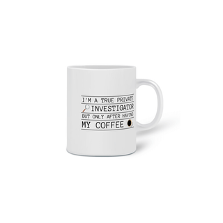 Caneca distintivo eu sou investigador