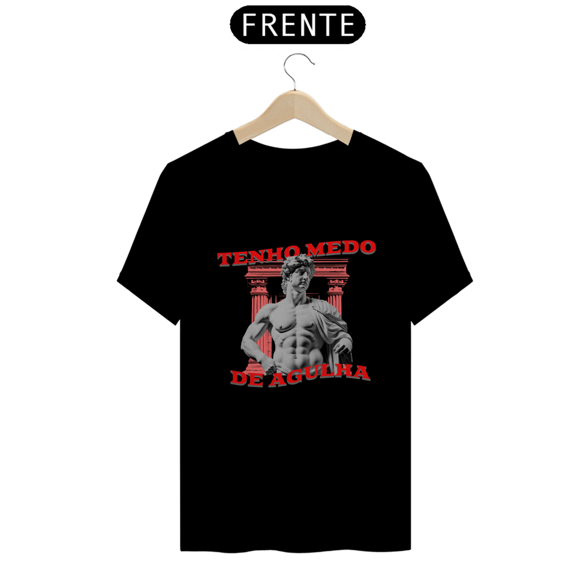 Nome do produto: Camiseta - tenho medo de agulha