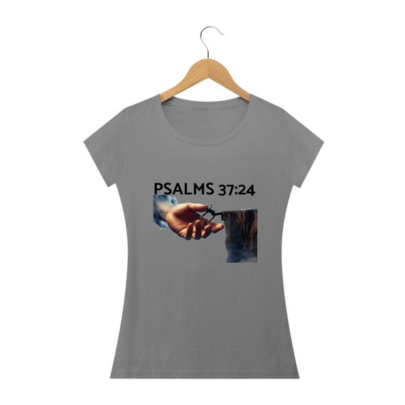 Camisa Feminina Salmos 37:24