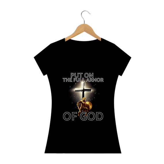 Camisa Feminina Armadura de Deus
