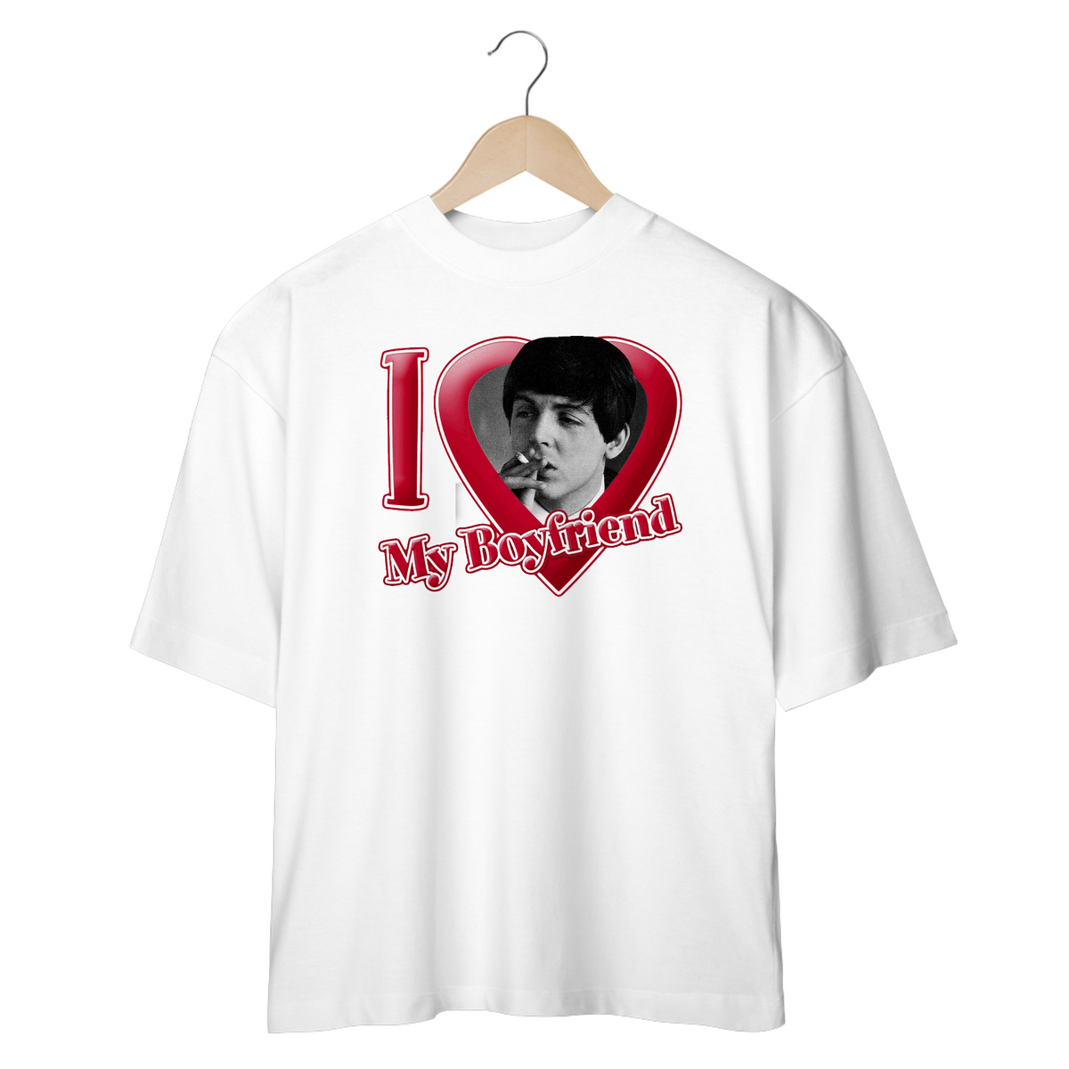 Nome do produto: I Love My Boyfriend Paul McCartney Oversized