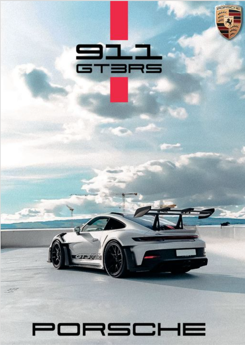 Nome do produto: Poster Porsche 911 GT3