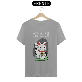 Nome do produtoCamiseta Maneki Neko o gato da sorte japonês