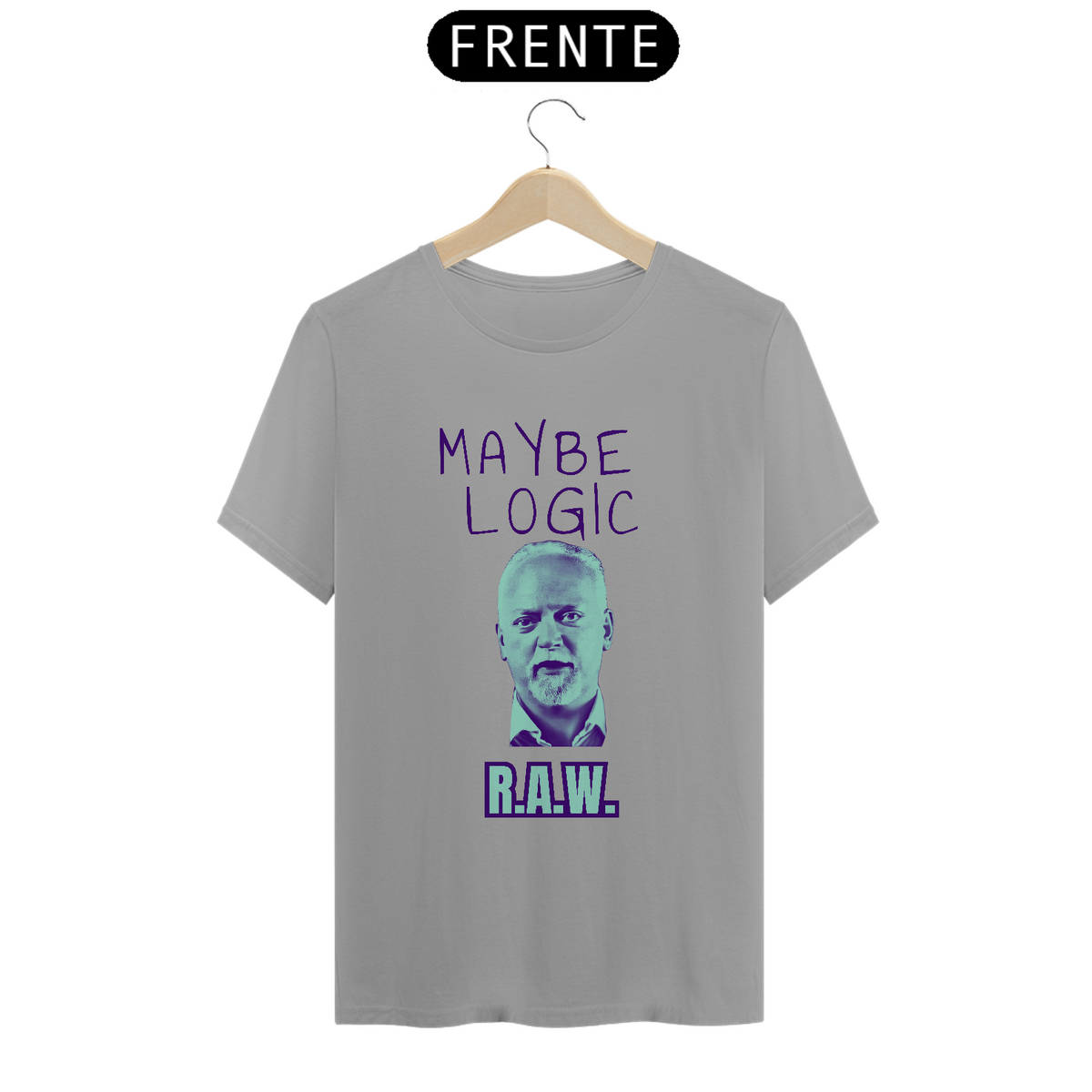 Nome do produto: Camiseta Maybe Logic - Robert Anton Wilson (azul)