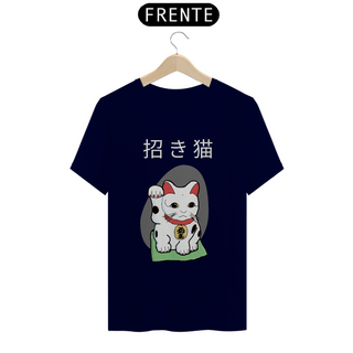 Nome do produtoCamiseta Maneki Neko o gato da sorte japonês