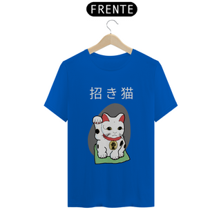 Nome do produtoCamiseta Maneki Neko o gato da sorte japonês