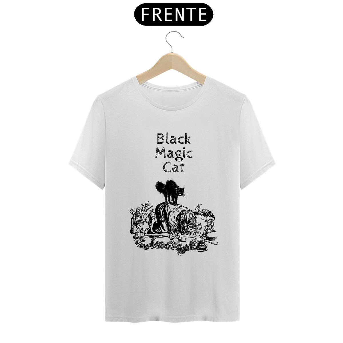 Nome do produto: Camiseta Black Magic Cat