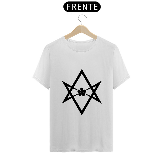 Camiseta hexagrama unicursal preto
