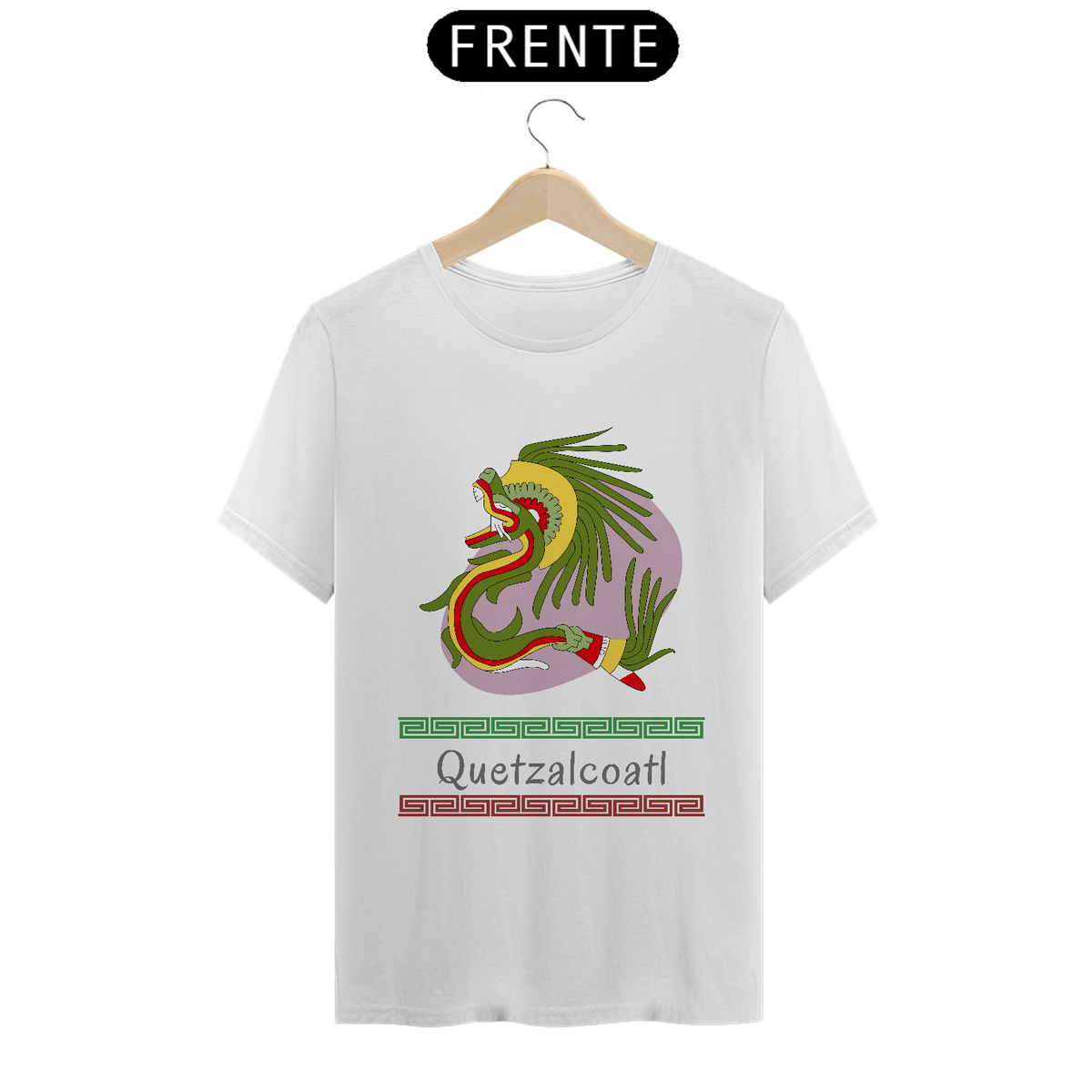 Nome do produto: Camiseta Asteca Quetzalcoatl serpente