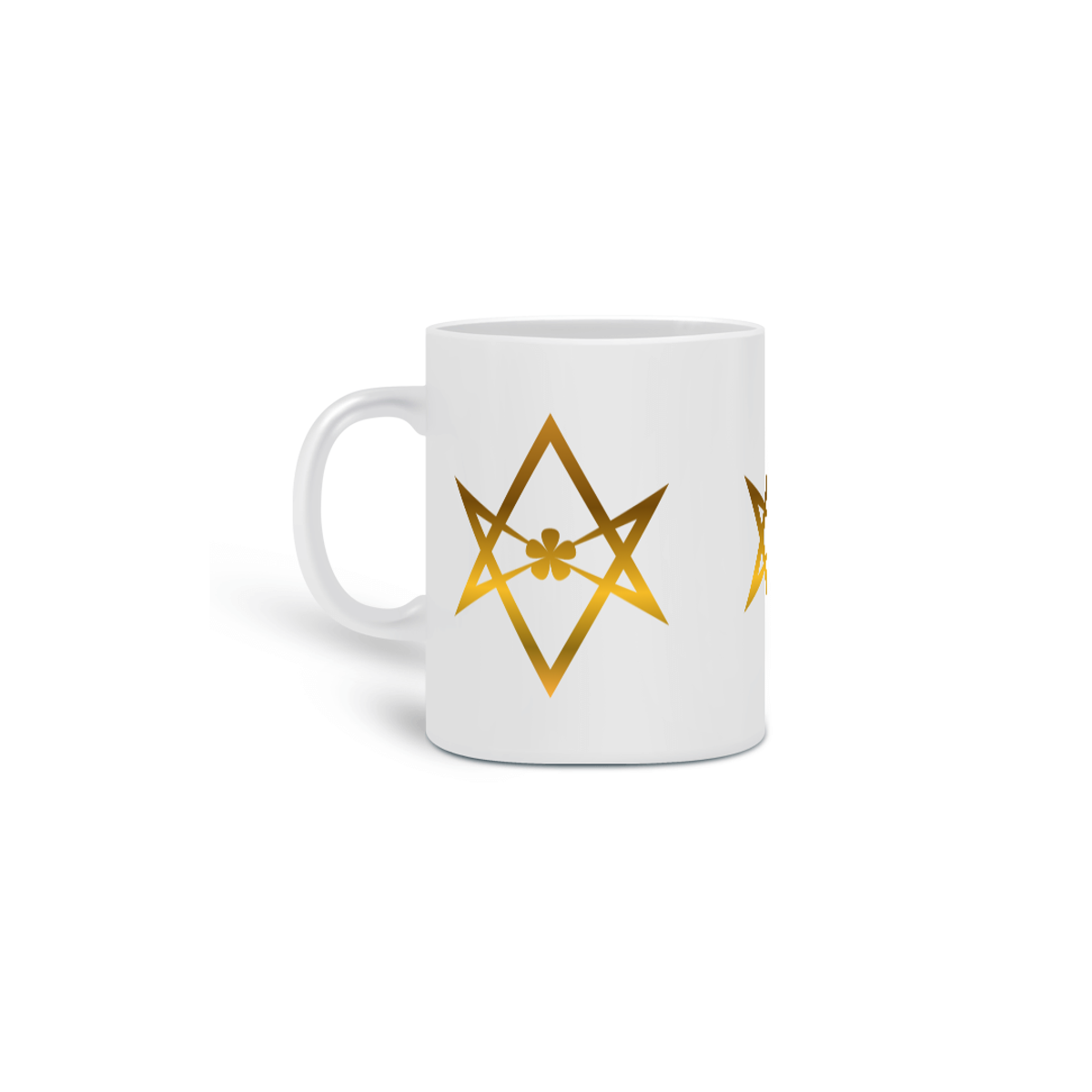 Nome do produto: Caneca hexagrama unicursal dourado