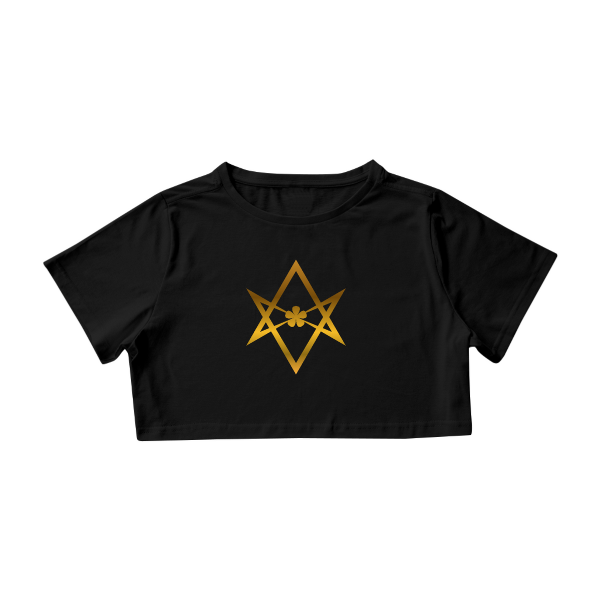 Nome do produto: Cropped hexagrama unicursal dourado