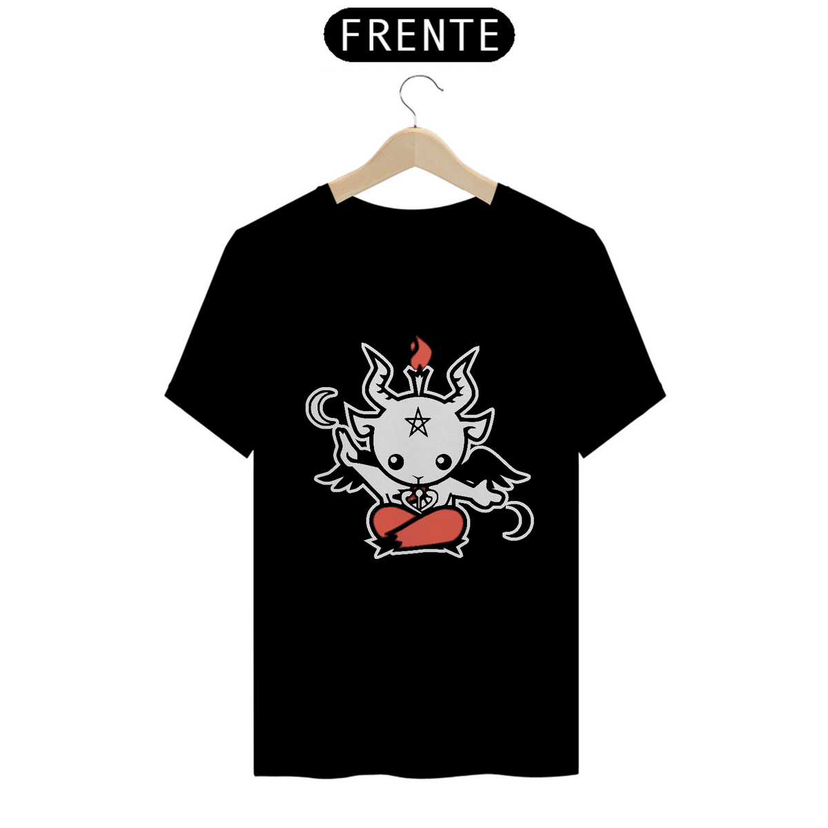 Nome do produto: Camiseta Baphomet Fofo Chibi