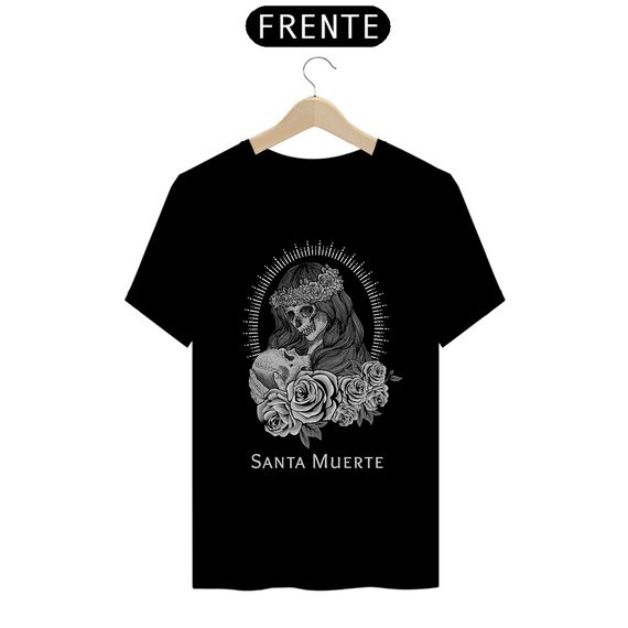 Camiseta Santa Muerte Cinza