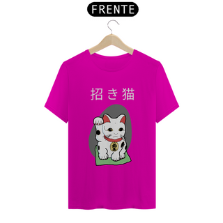 Nome do produtoCamiseta Maneki Neko o gato da sorte japonês