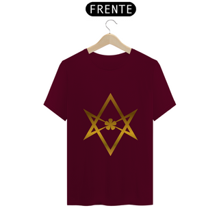 Nome do produtoCamiseta hexagrama unicursal dourado