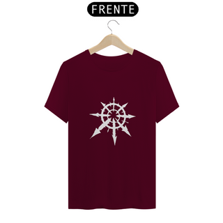 Nome do produtoCamiseta Estrela Warhammer Magia do Caos (branca)