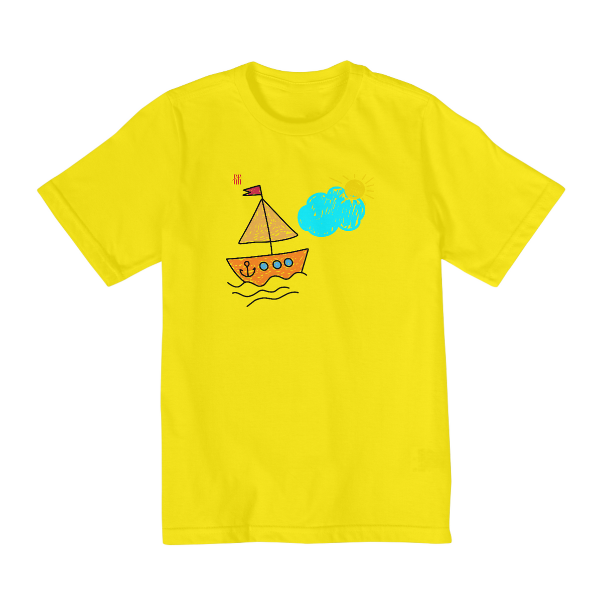 Nome do produto: Camiseta Infantil Barco de papel (10 A 14 Anos)