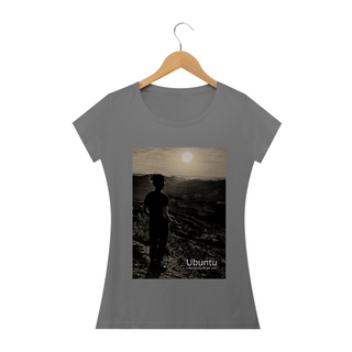 Nome do produtoCamiseta Feminina Estonada - Ubuntu Sunset View