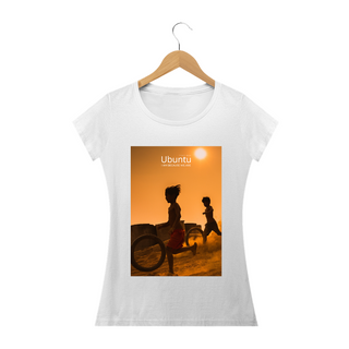 Nome do produtoCamiseta Feminina - Ubuntu Rolling in the Dust