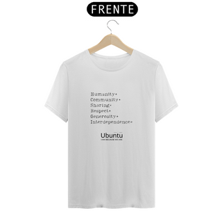 Nome do produtoCamiseta Unissex - Ubuntu Words White