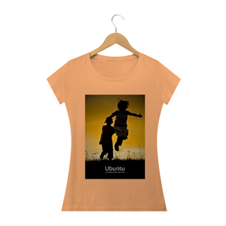 Nome do produtoCamiseta Feminina Estonada - Ubuntu Yellow Jump