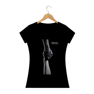 Nome do produtoCamiseta Feminina - Ubuntu Rise Up Bro Black