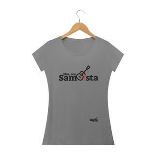 Nome do produtoCamiseta Baby Long Quality Feminina - Sim Sou Sambista